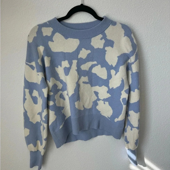 Halogen Sweaters - Halogen Crew Neck Sweater Cloud Pattern